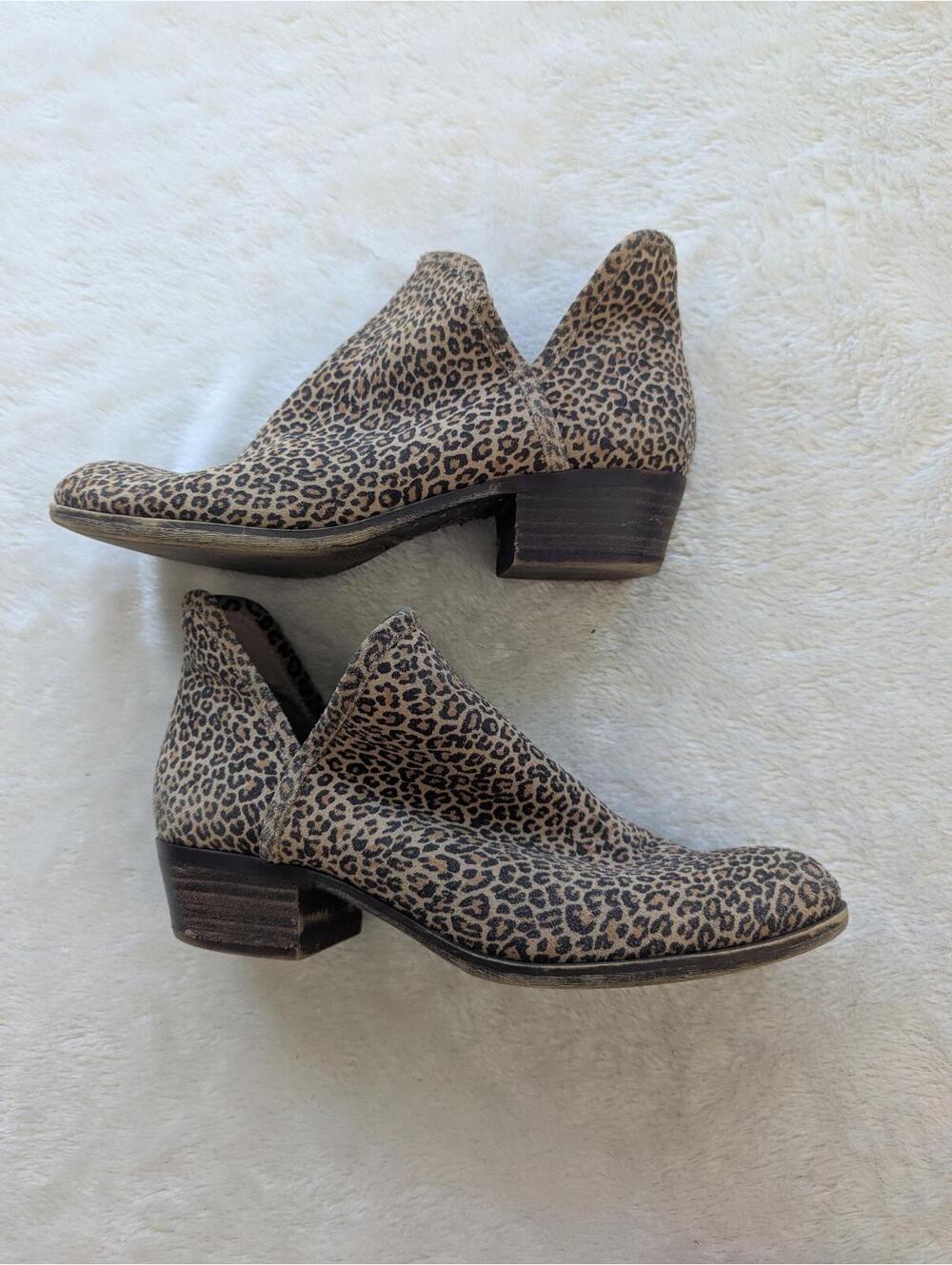 Lucky Brand Women's Leopard Print Ankle Boots